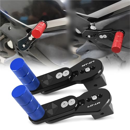 Repose-pieds réglables multi-angles moto Yamaha MT-07 FZ-07 arrière télescopiques 14-24
