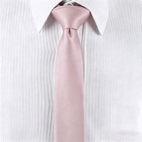 Image of Landisun Black Tie Men Women Solid Skinny Ties Slim Ties Satin Tie