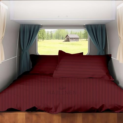 Short Queen RV Camper Sheet Set – 100% Egyptian Cotton,