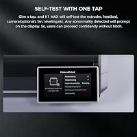 Creality K1 Max 3D-Drucker, max. 600 mm/s Hochgeschwindigkeits-3D-Drucker mit automatischer Nivellierung, dualer Kühlung, intelligenter KI-Funktion und sofort einsatzbereiter, Druckgröße 300x300x300mm – Ansicht 7
