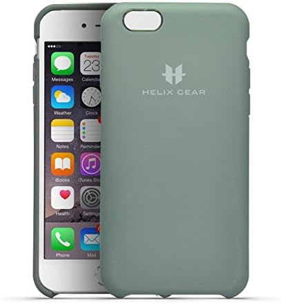 Helix Gear Air Touch Smartphone Case for the iPhone 6/6s - An Exceptionally Well Designed, Soft Touch Case - includes Helix Gear’s Comprehensive 1 Year Customer Protection Program (Grey)