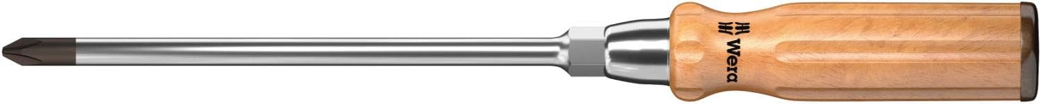 Wera 935 SPH #3 x 175mm Wooden Handle Phillips Screwdriver