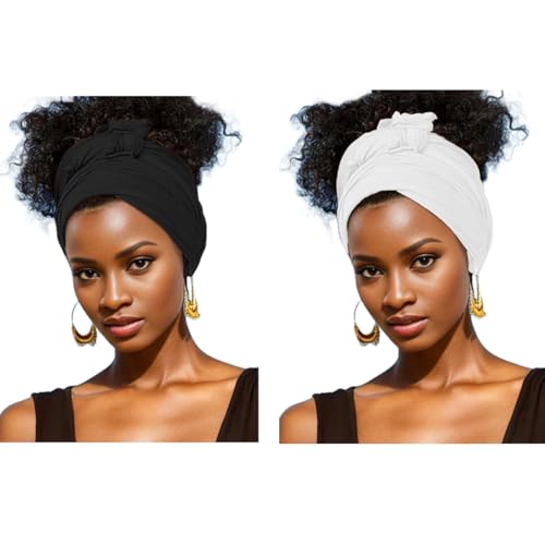 Hair Wrap Solid Color Stretch Hijab Long Scarf Jersey Turban Fashion Head Scarf Soft Head Wraps for Women BA17