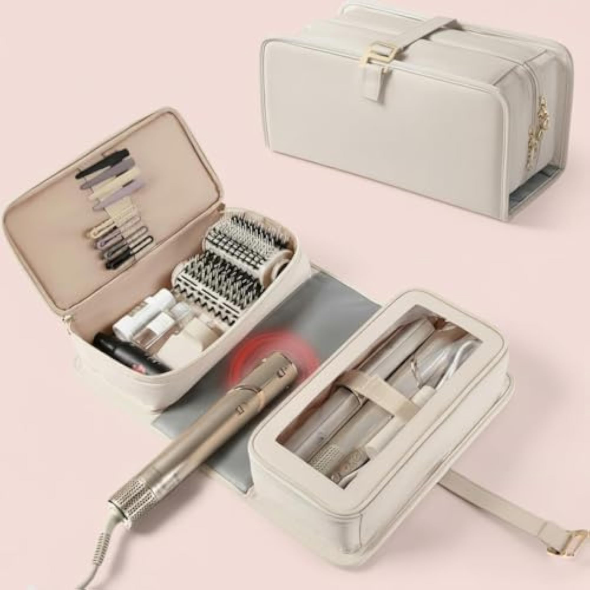 Waterproof Foldable Hair Styler Travel Bag, Large Capacity