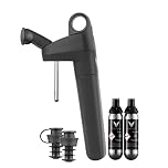 Coravin Sistema de Preservación de Vino Pivot + | Mantiene el Vino Fresco hasta 4 Semanas | Incluye 2 Tapones Pivot, 2 Cápsulas Pure™ y 1 Aireador Pivot - Negro