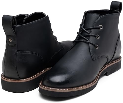 Vostey Men's Chukka Boots Desert Boots for Men Casual Mens Dress Boots Lace-Up4