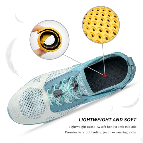 Image of SOBASO Water Shoes Women Men Quick Drying Swim Beach Aqua Shoes for Water Sport Diving Hiking Sailing Travel