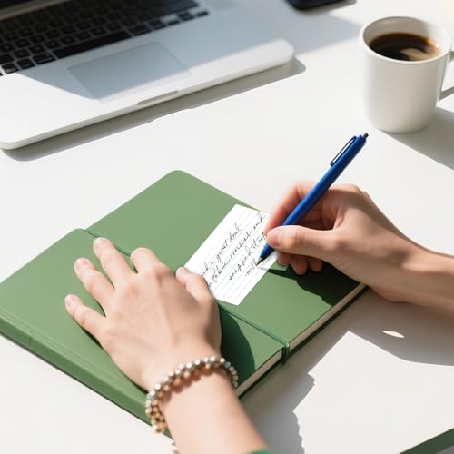 image for AILZFEI 250 Count White Index Cards 3x5 Inch with Key Ring, 180gsm Hea