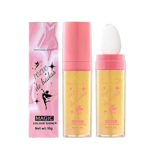 Polvo iluminador, muy pigmentado, Shimmer Glow Finish Face Maquillaje, multicolor, duradero, resultado instantáneo, intenso y brillante (P05, 1 unidad)