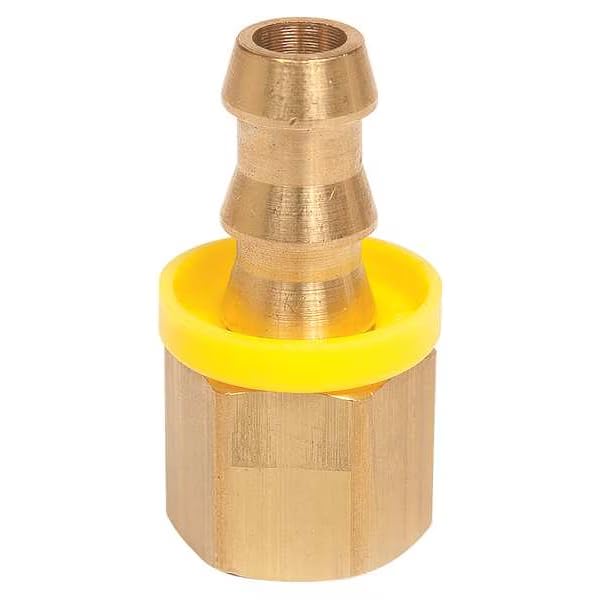 Straight 1/2 in Hose I.D, 3/8