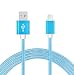 Produktbild Sweet Tech Blau 1.5m Micro USB Nylon Umflochtenes Verwicklungssicheres Kabel Ladekabel Datenkabel Geeignet für Acer Liquid Zest 4G / Zest Plus 4G