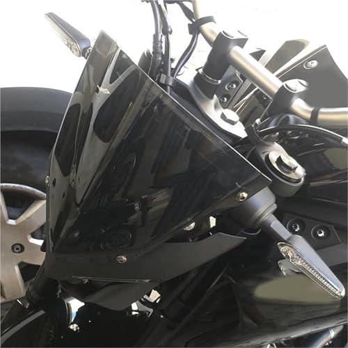 Pare-brise moto pour Yamaha MT-03 finition haut de gamme avec support - 2