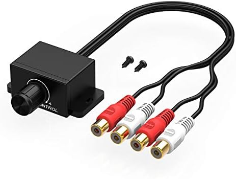 CHELINK Universal Car RCA Remote Amplifier Level Controller RCA Bass Knob Sub Amp Volume Control Cable
