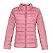 Otoño e invierno, chaqueta delgada, soporte femenino, abrigo corto, rosa, 3XL