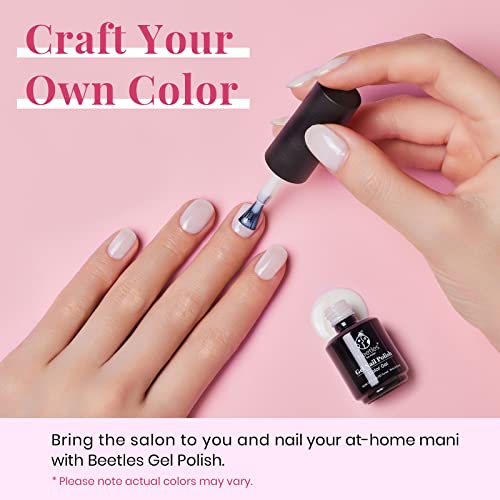 Beetles Neutral Gel Nail Polish 15Ml Milky White Jelly Gel Polish Set Nude Color Translucent Nail Gel Soak Off U V Led Nail Lamp Jelly Sheer Gel Polish Nail Art Gel 0.5Oz #TOP3