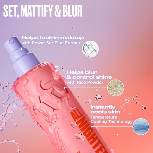 Urban Decay All Nighter Waterproof Makeup Setting Spray (Travel) - Matte Finish, Up to 24HR Wear, Ultra-Fine Facial Mist, Mattifying Face Primer, Smudge-Proof, Transfer-Resistant, Oil Control- 1 Fl Oz