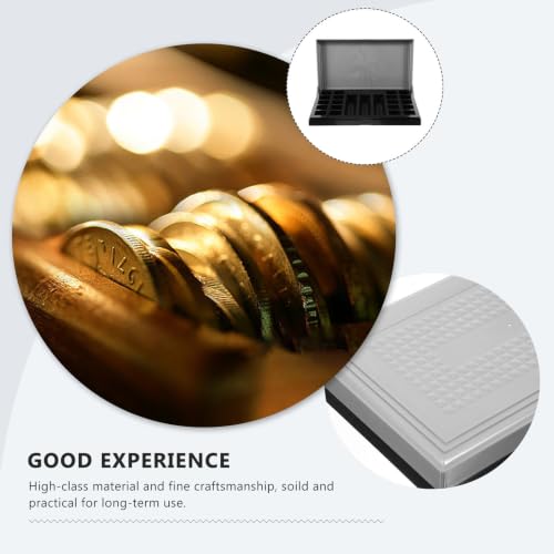 Caja de plástico multiusos para almacenamiento de monedas miniatura 7