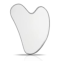 Vista 8 de Gua Sha Herramientas faciales, herramienta de guasha de jade para cara y ojos, piedra Gua Sha para reducir la hinchazón y esculpir la línea