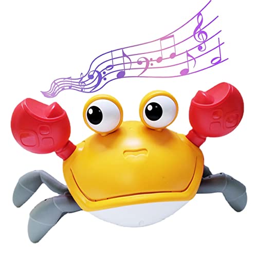 Brinquedo caranguejo rastejante,Brinquedos caranguejo rastejando com luz | Brinquedo dançante intera