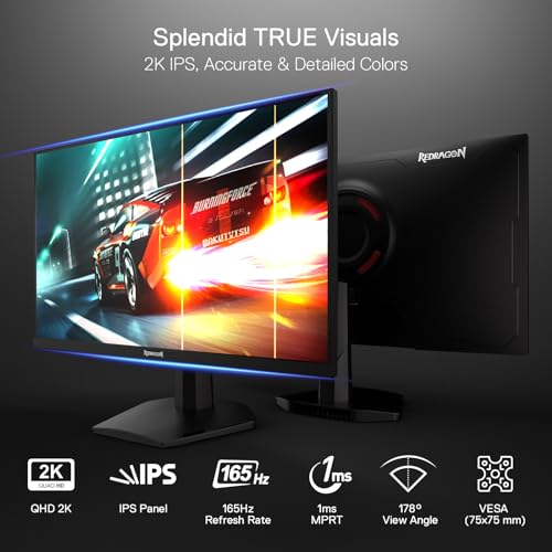 Monitor Gamer Redragon Opal II 27” Quad HD IPS 180hz GM27X5QIPS