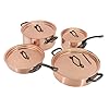 Matfer Bourgeat Copper Cookware Set, Set of 8