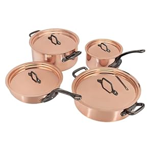 Matfer Bourgeat Copper Cookware Set, Set of 8