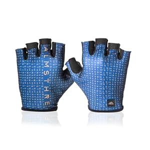 Padded Short Finger Cycling Glove | Lightweight & Breathable 4-Way Stretch | Reinforced Palm with 3mm Gel Padding | Designed for Road, Gravel & MTB Adventures