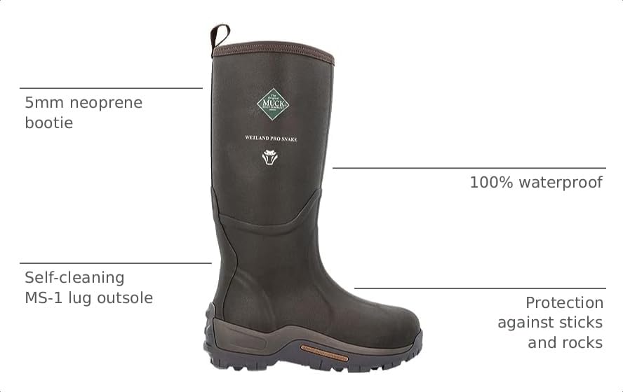 Image of MUCK Men's Wetland Pro Certified Snake Strike Boot
