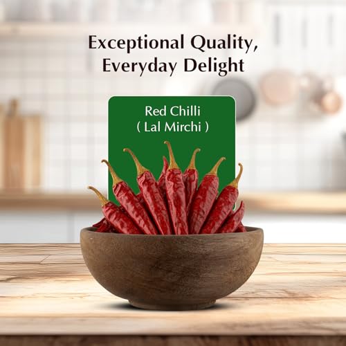 Amazon Brand - Vedaka Red Chilli (Lal Mirch), 200g