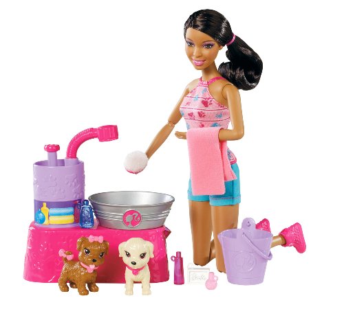Set de Muñeca Barbie Suds and Hugs Pups miniatura 1