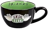 Friends - Friends Becher - Keramikbecher - 650 ml Fassungsvermögen - Central Perk Becher - Novelty Becher - Cappuccino Kaffeebecher - Friends Merchandise - Friends TV Show Geschenke