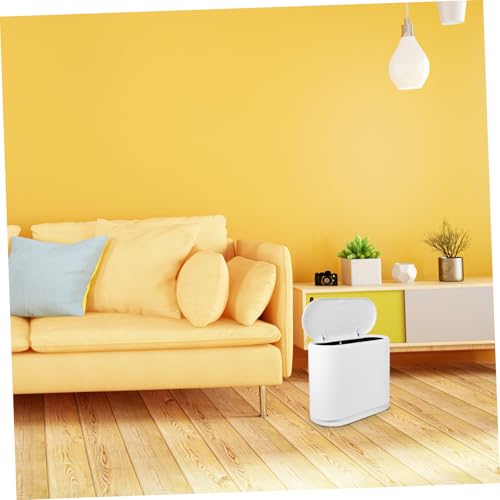 Cabilock Caneca de Basura Plástica Blanca 1.92 lb Rectangular miniatura 6