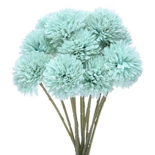 M METERXITY 12-Pack Artificial Chrysanthemum Ball Flowers