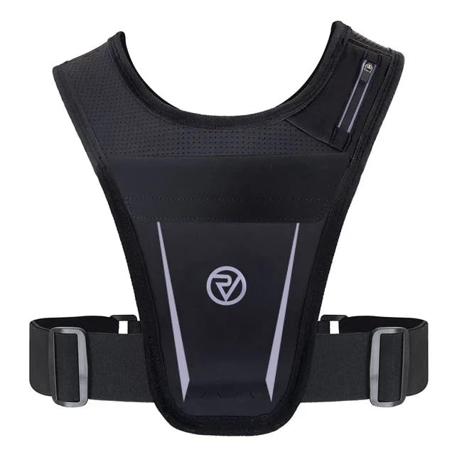 Proviz REFLECT360 Running Vest with Phone Holder – Unisex Lightweight Reflective Vests, Running Vest for Women & Men, Secure Running Phone Holder, Comfortable & Waterproof Exercise Chest Bag