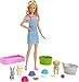 Barbie Play 'N' Wash Pets Doll & Playset, Multicolor