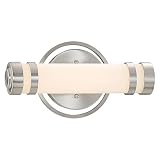 Good Lumens By Madison Avenue Brushed Nickel LED Bath Vanity Light