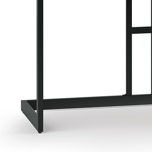 Miniatura 74 de SIMPLIHOME Erina Desk - Escritorio de madera maciza de acacia y metal de 60 pulgadas de ancho en color marrón carbón envejecido, mesa industrial