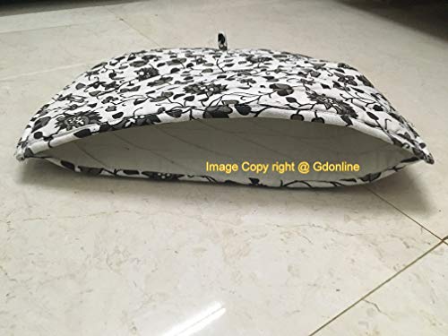 Image of Indian Mandala Black Gray Handmade Cotton Printed Abstract Tea Pot Cover Decor Cover Traditional Tea Quilt Floral Warmer Tea Cozies Hand Washable Vintage Tea Cosy Traditional Printed Tea Cozy Cover