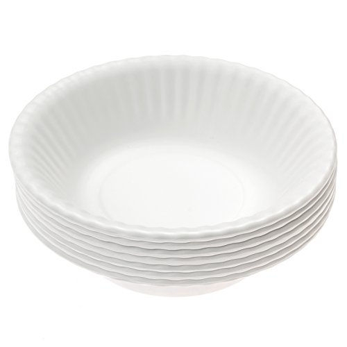 Picnique ReusablePaper Plate Melamine Bowls - 6-inch Dishwasher Safe Bowl Set of