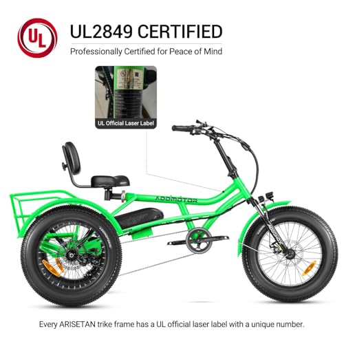 ADDMOTOR ARISETAN Electric Trike for Adults, 750W Rear Motor