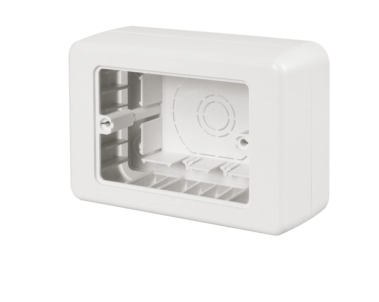 Poly Pool PP0288 Scatola rettangolare portaplacca, da parete, dimensioni interne 133x91x47mm