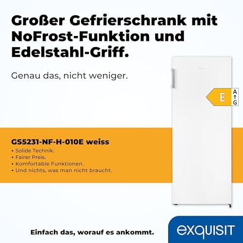 Gefrierschrank Exquisit GS5231-NF-H-010E mit No-Frost-Technologie