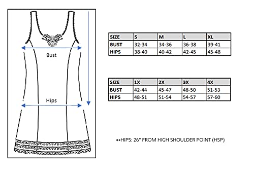 Patricia Lingerie Women's Snip-It Luminesse Satin Full Slip With Lace Trim For Under Dresses (White, 3X) #TOP2