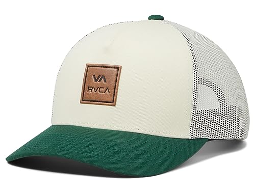 Image of RVCA Men's Trucker Hat, Adjustable Snapback Cap for Streetwear & Skating, Lightweight Breathable All-Day Comfort