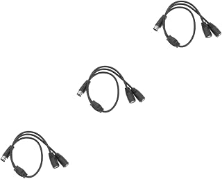 SUPVOX 3pcs One Divided into Two Audio Cable splitter cable male to female Audio Cord DIN 5-Pin adapter mic cables electrical wire connectors wire cable DIN 5-Pin Y Adapter electric wire