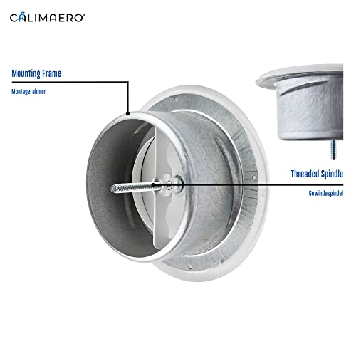 calimaero TVSA Exhaust Disc Valve, Reinweiss Ral9010, DN 100 - Image 3