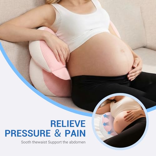 Image of Pregnancy Pillow for Pregnant Women, Memory Foam Pillow for Side Sleeper, Maternity Pillow Support for Back, Belly, HIPS, and Legs