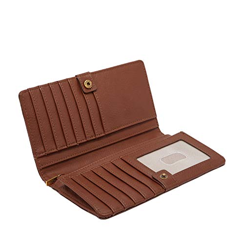Fossil Women's Liza Leather Wallet Slim Minimalist Bifold, Brown (Model: Sl7891200) #TOP2