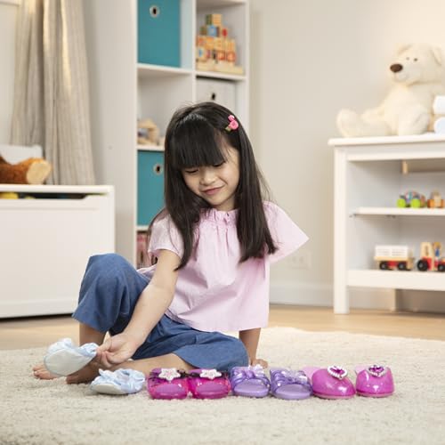 Image of Melissa & Doug Dress-Up Shoes Set for Kids (4 Pairs) - Step in Style! High-Heeled Role Play Shoes - Pretend Play Costume Accessories for Toddlers & Preschool Ages 3+ (Pack of 12)
