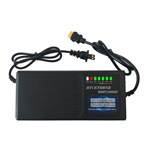 BTCETHBNB Li-ion Battery Charger Output 84V 4A Battery Charger for 72V 20S Ternary Lithium or 23S LiFePO4 Battery Pack XT60 Connector